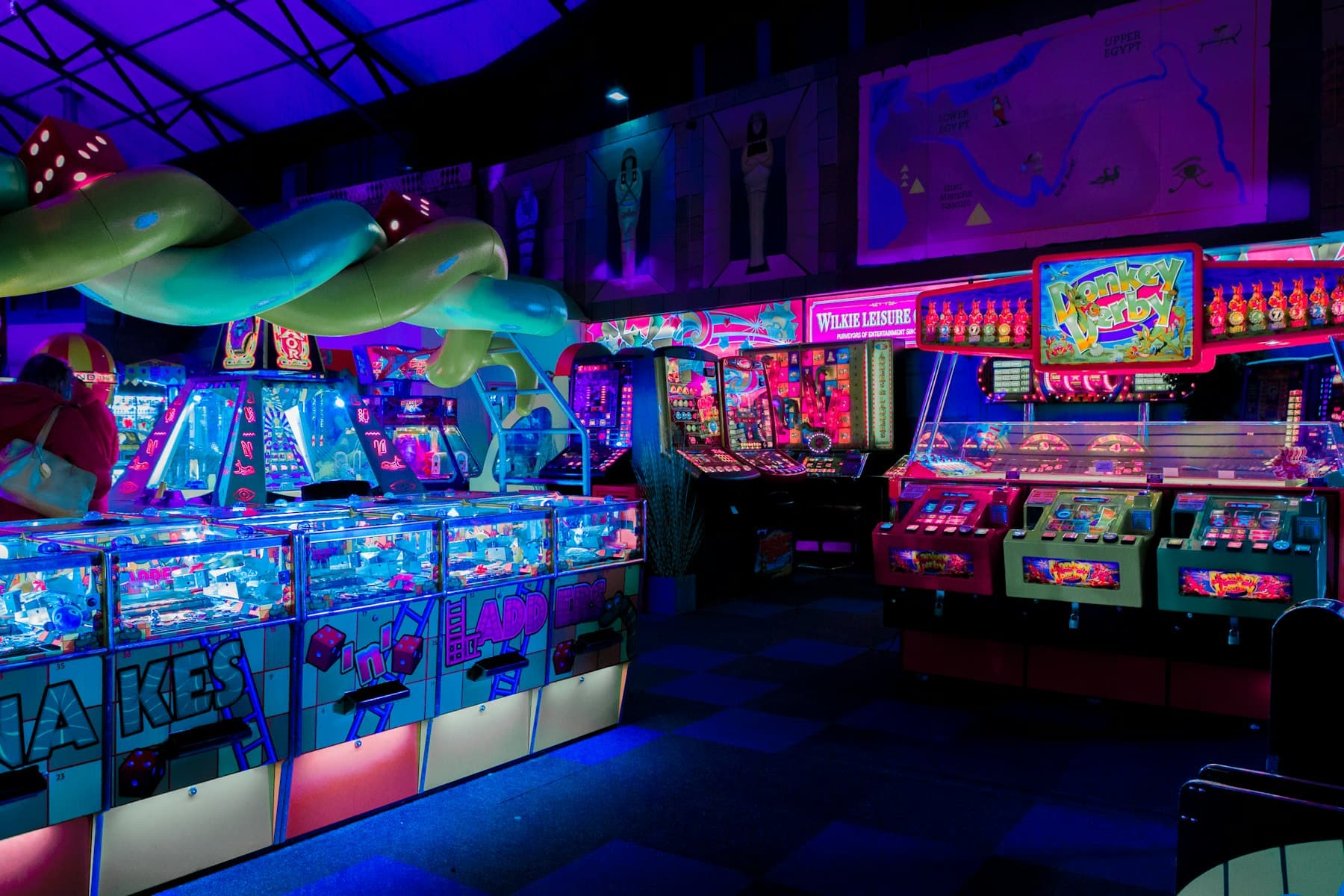 Arcade floor at Gamers Paradise
